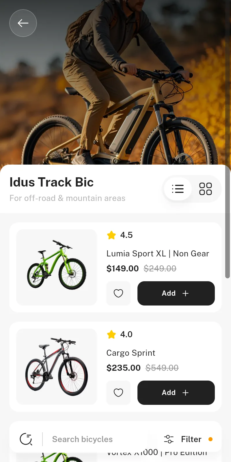 Collection screen